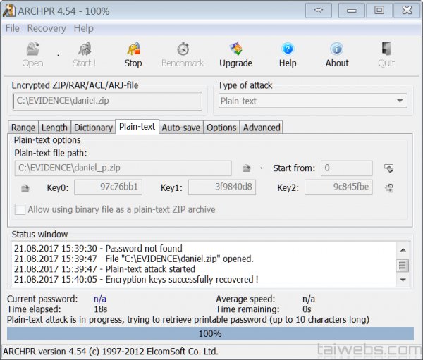 Advanced Archive Password Recovery Professional v4.50