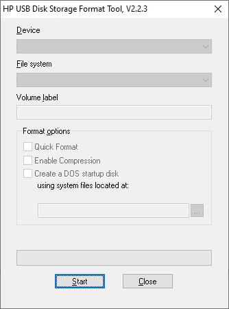 HP USB Disk Storage Format Tool