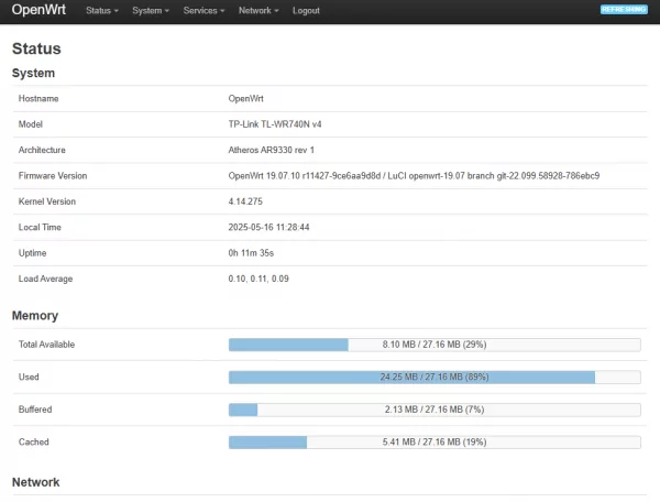 Openwrt-ath79-tiny-tplink tl-wr740n-v4-squashfs-sysupgrade